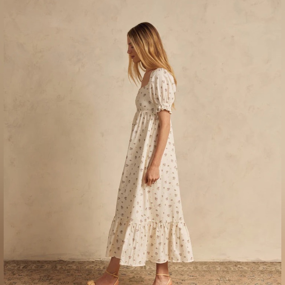 Women’s Noralee Chloe Rose Ditsy Puff Sleeve Dress Size Large BRAND NEW! - Picture 4 of 6